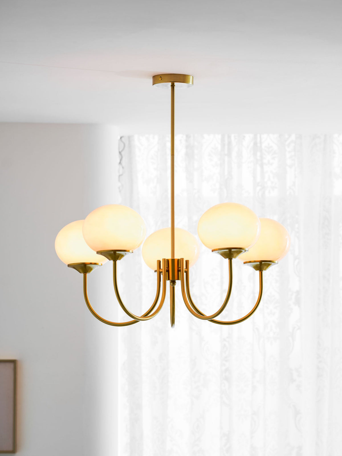 Modern Glass Globe Chandelier
