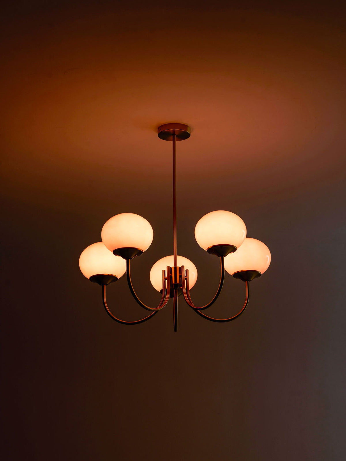 Modern Glass Globe Chandelier