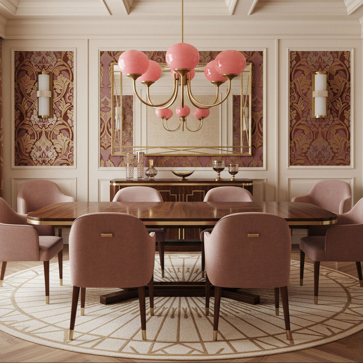Modern Glass Globe Chandelier