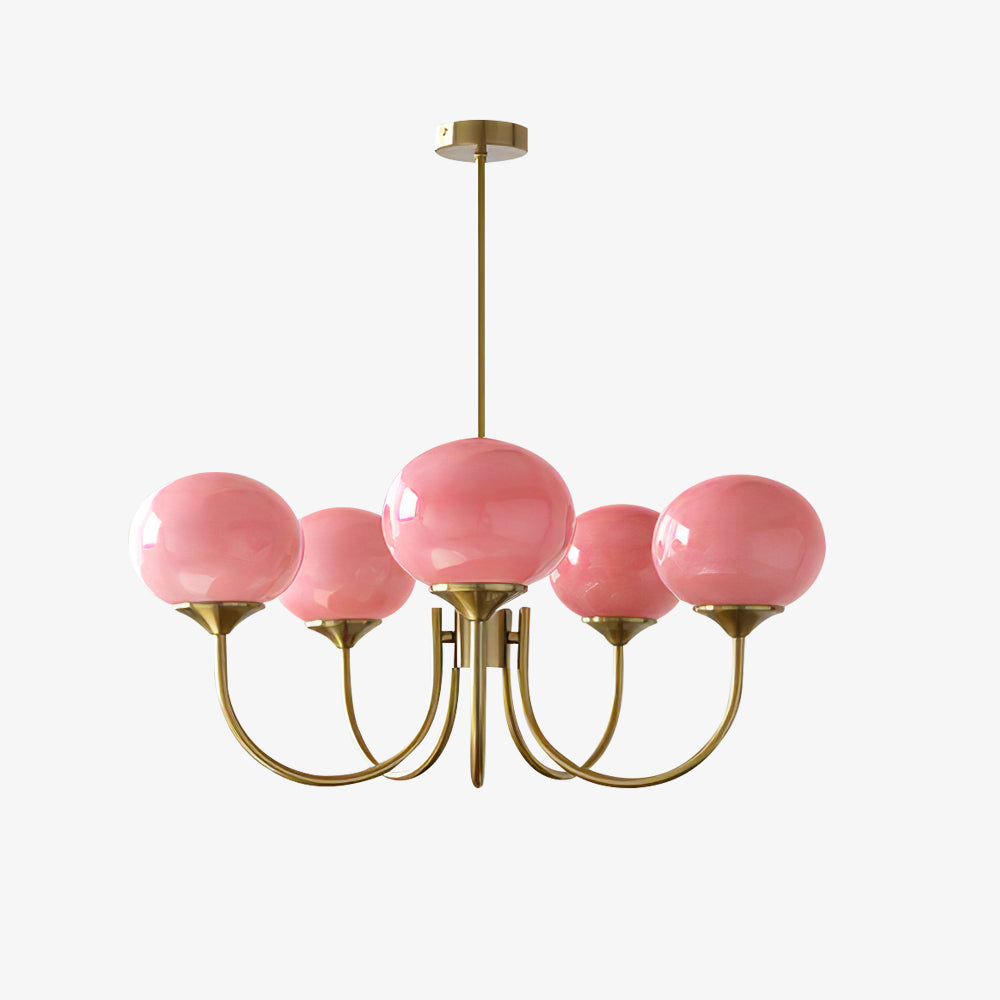 Modern Glass Globe Chandelier