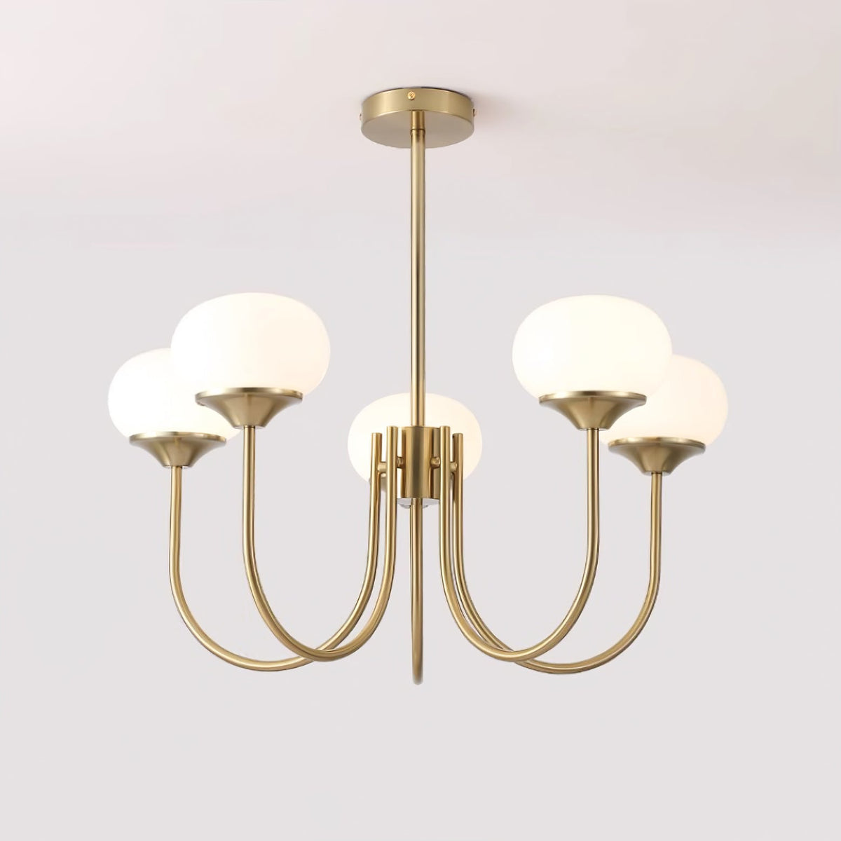 Modern Glass Globe Chandelier