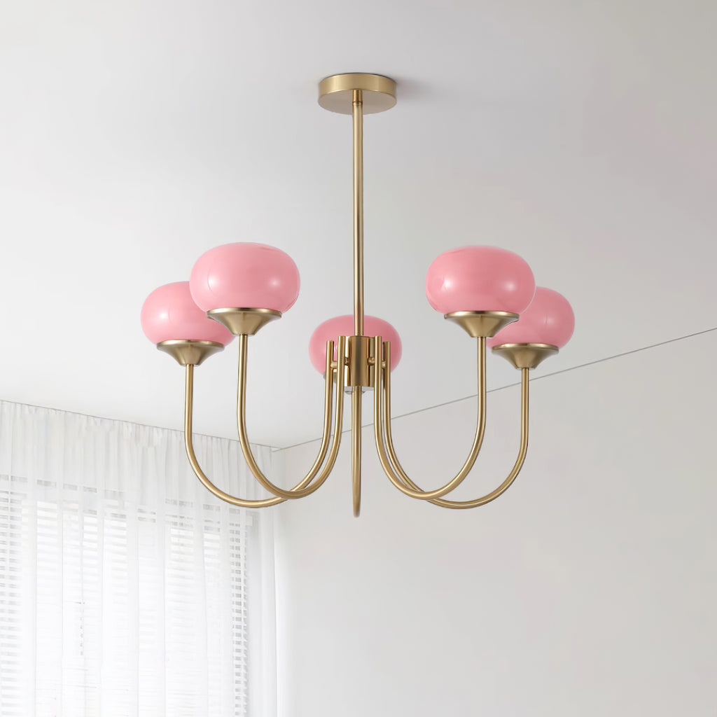 Modern Glass Globe Chandelier