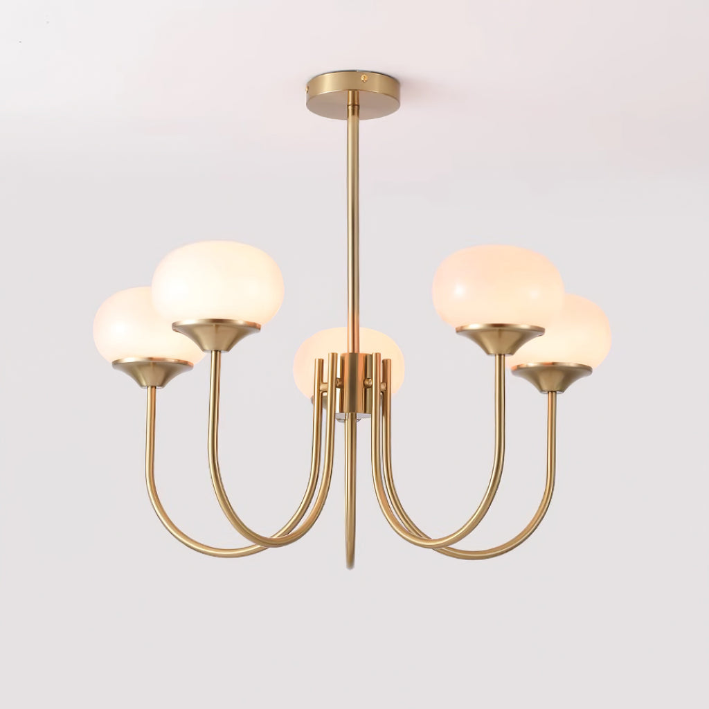 Modern Glass Globe Chandelier