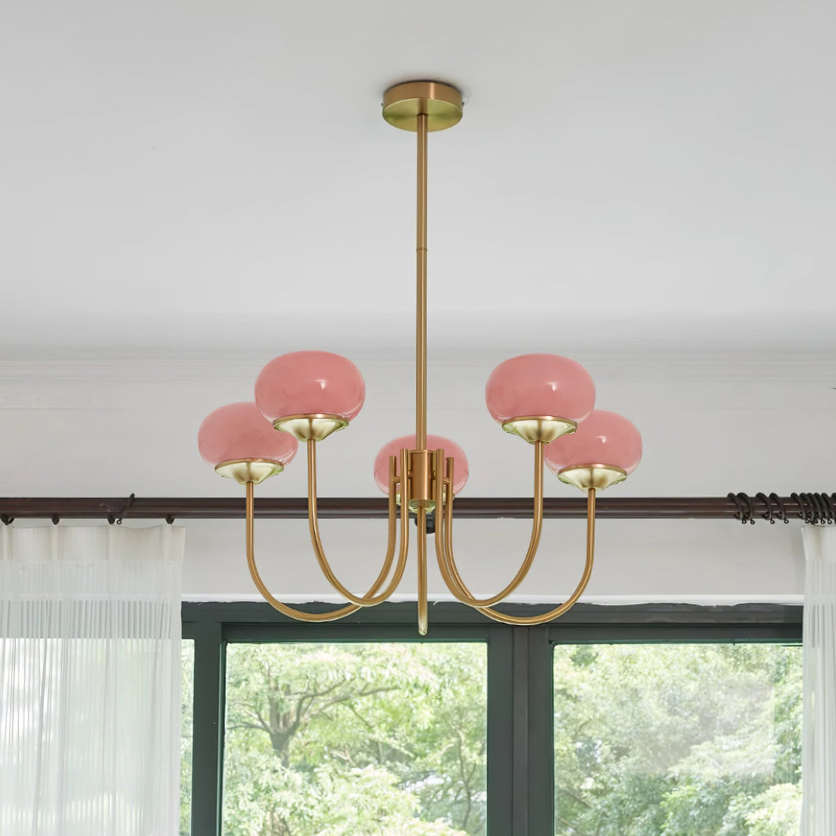 Modern Glass Globe Chandelier