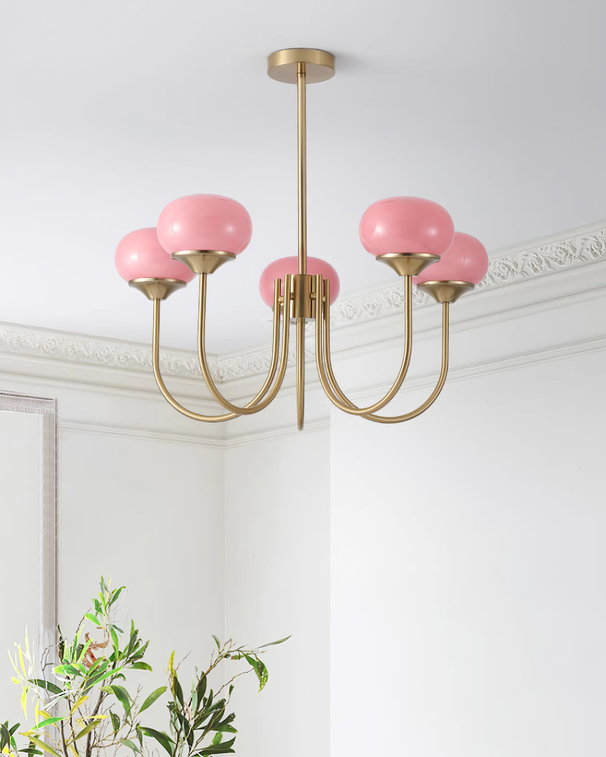 Modern Glass Globe Chandelier