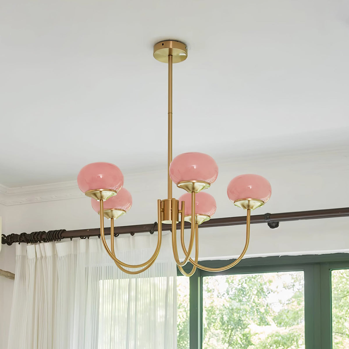 Modern Glass Globe Chandelier
