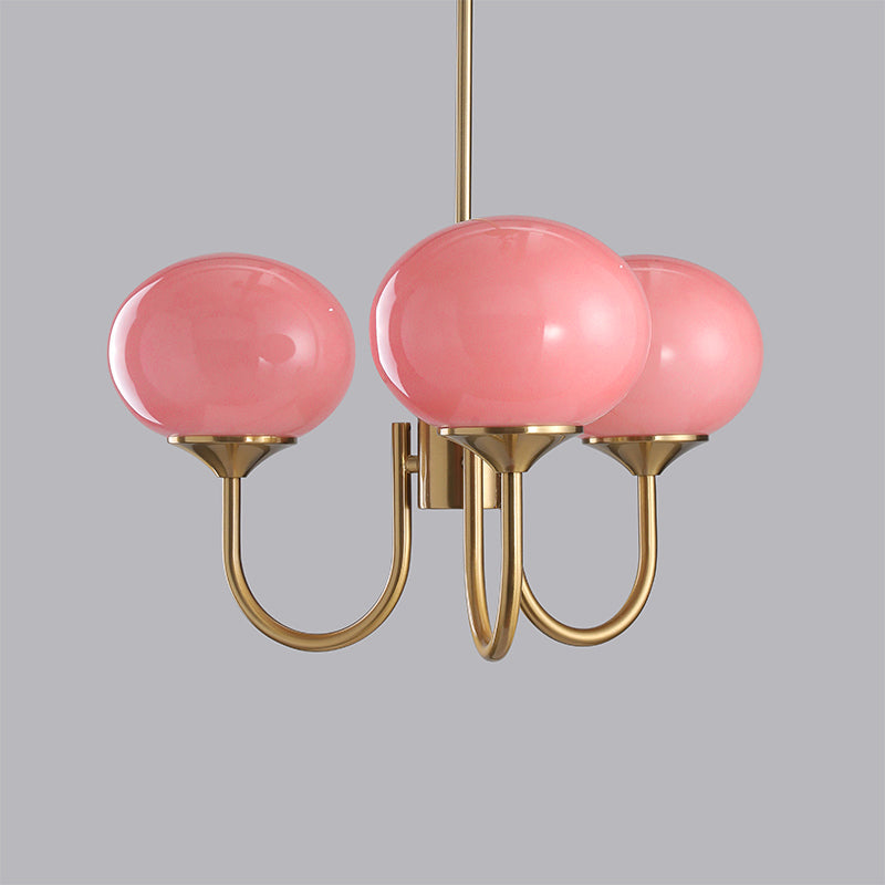 Modern Glass Globe Chandelier