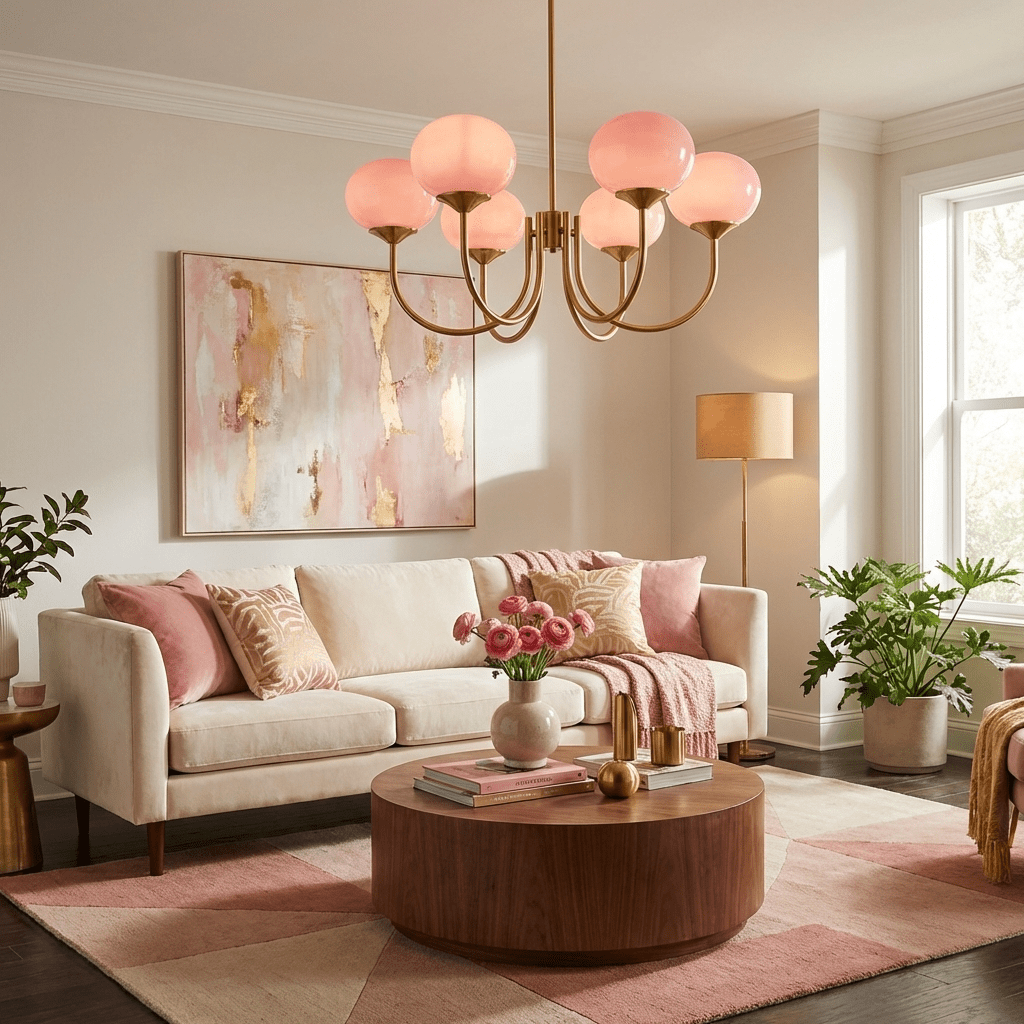 Modern Glass Globe Chandelier