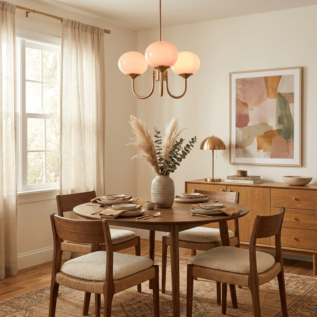 Modern Glass Globe Chandelier