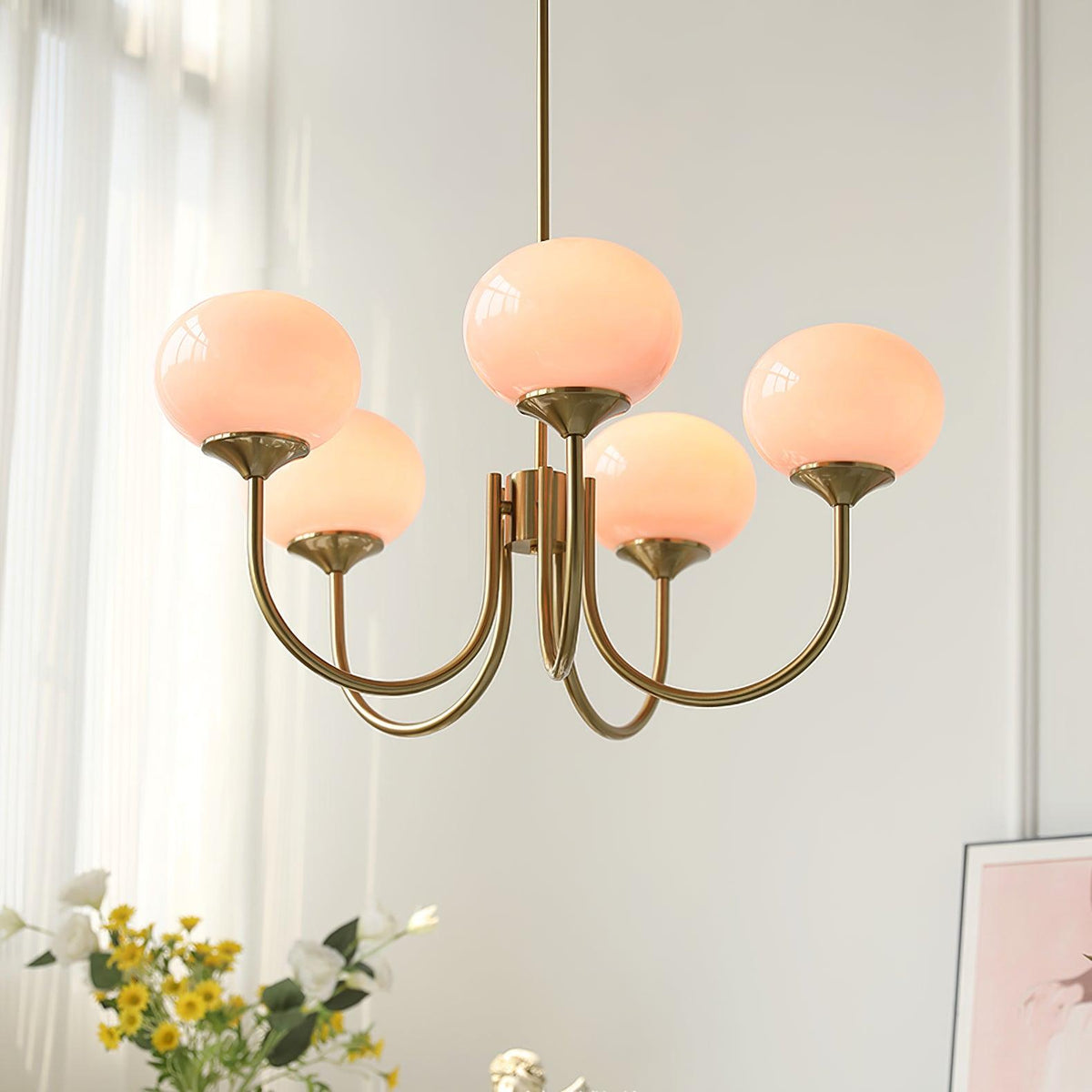 Modern Glass Globe Chandelier