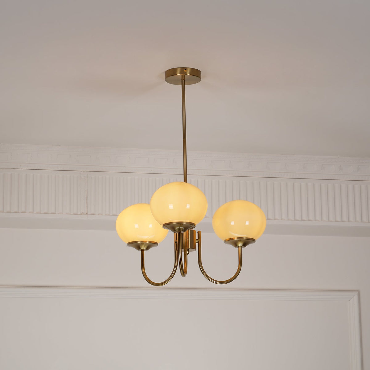 Modern Glass Globe Chandelier