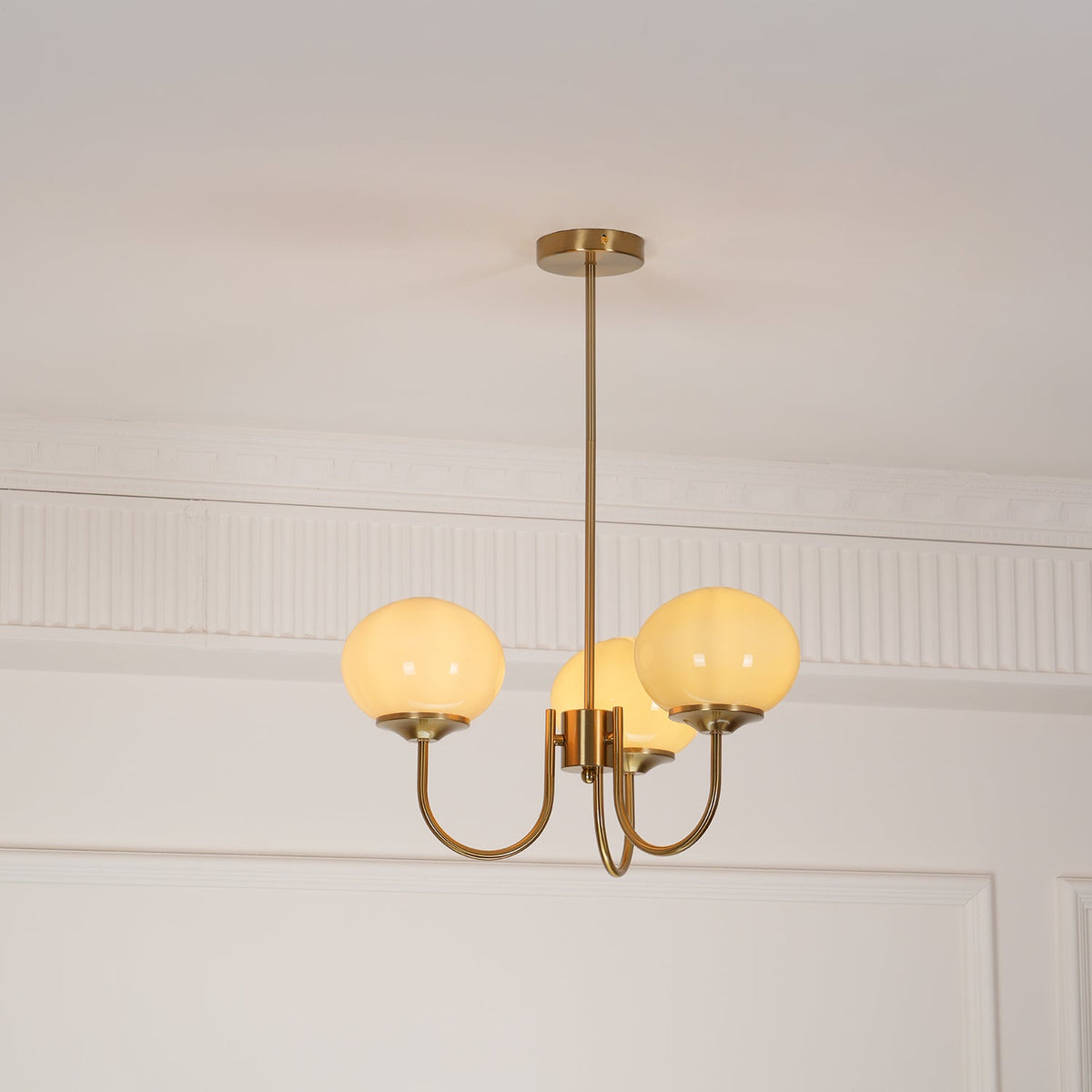 Modern Glass Globe Chandelier