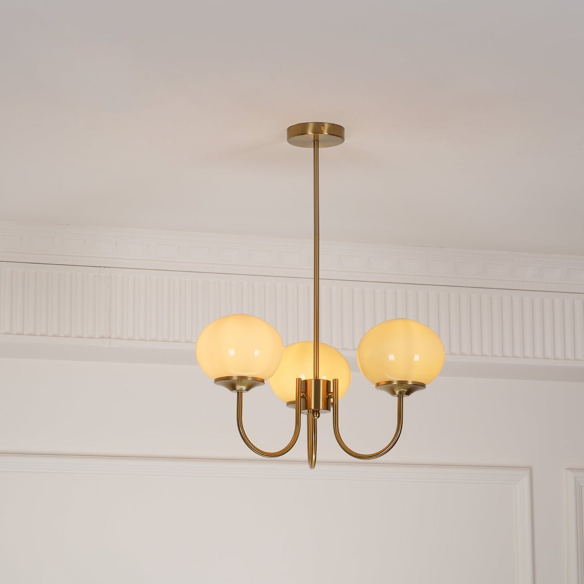 Modern Glass Globe Chandelier