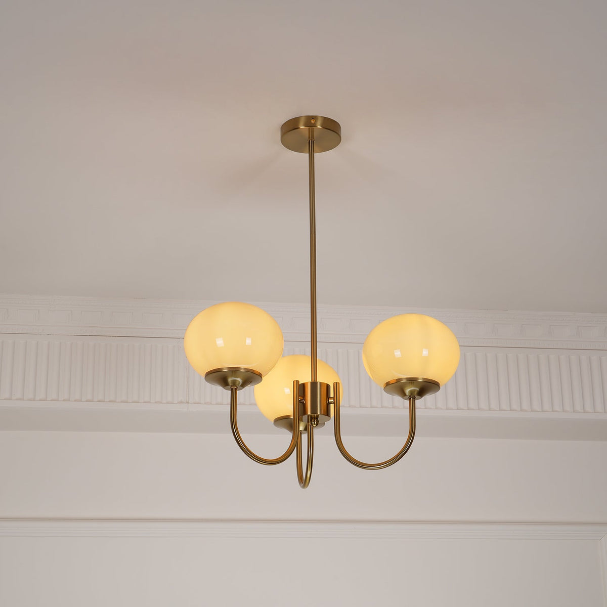 Modern Glass Globe Chandelier