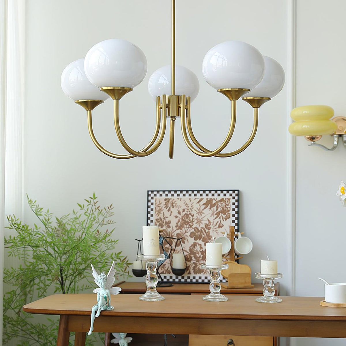 Modern Glass Globe Chandelier