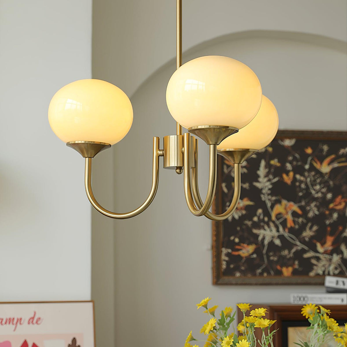 Modern Glass Globe Chandelier