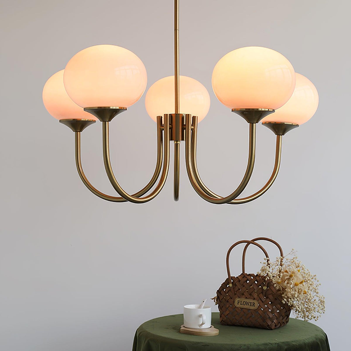 Modern Glass Globe Chandelier