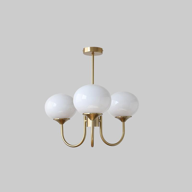 Modern Glass Globe Chandelier