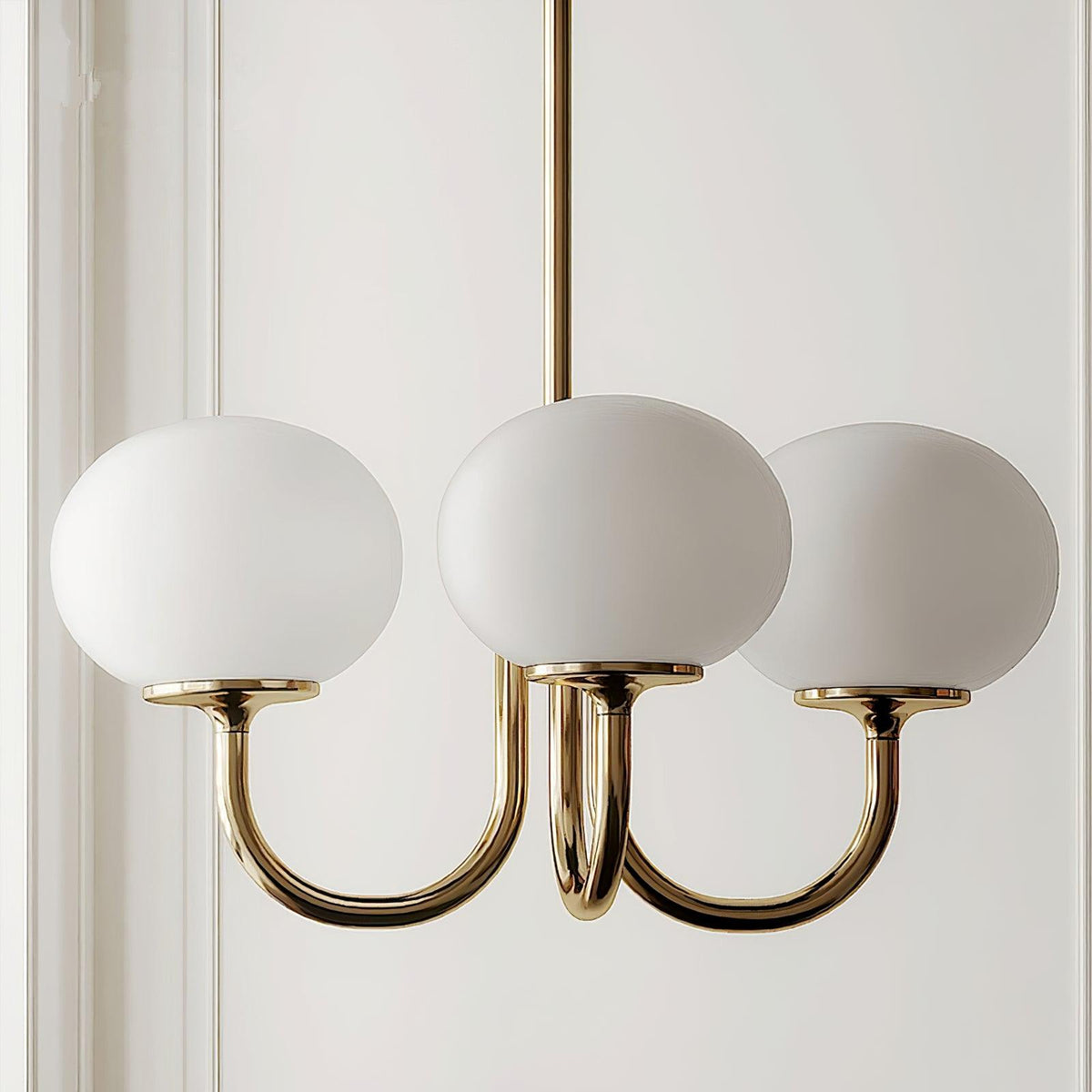 Modern Glass Globe Chandelier