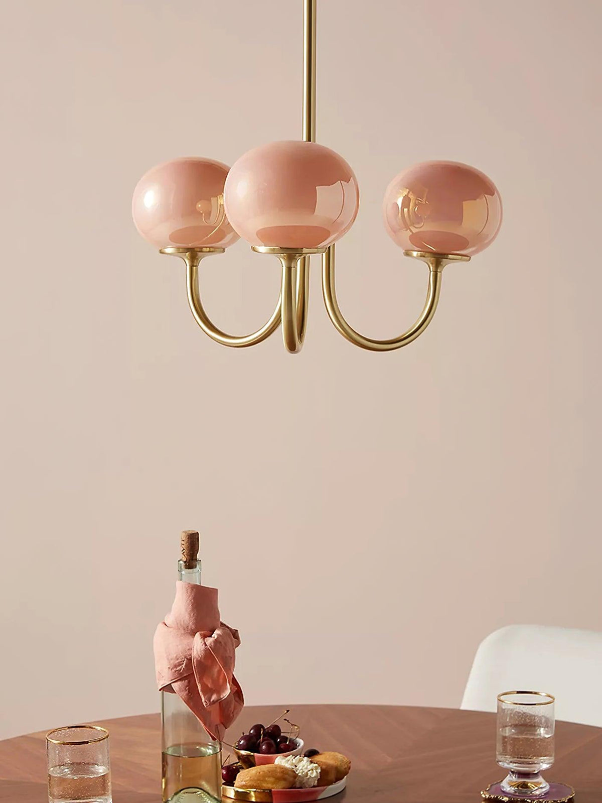 Modern Glass Globe Chandelier