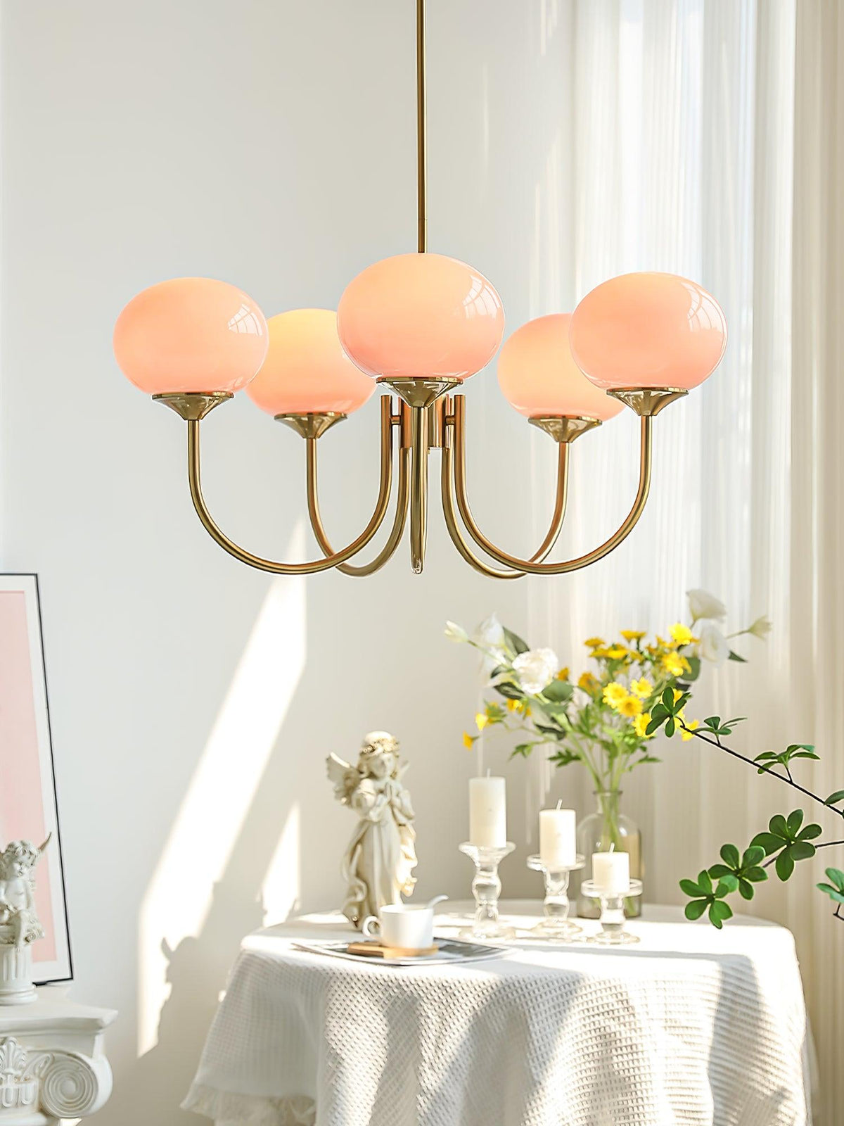 Modern Glass Globe Chandelier