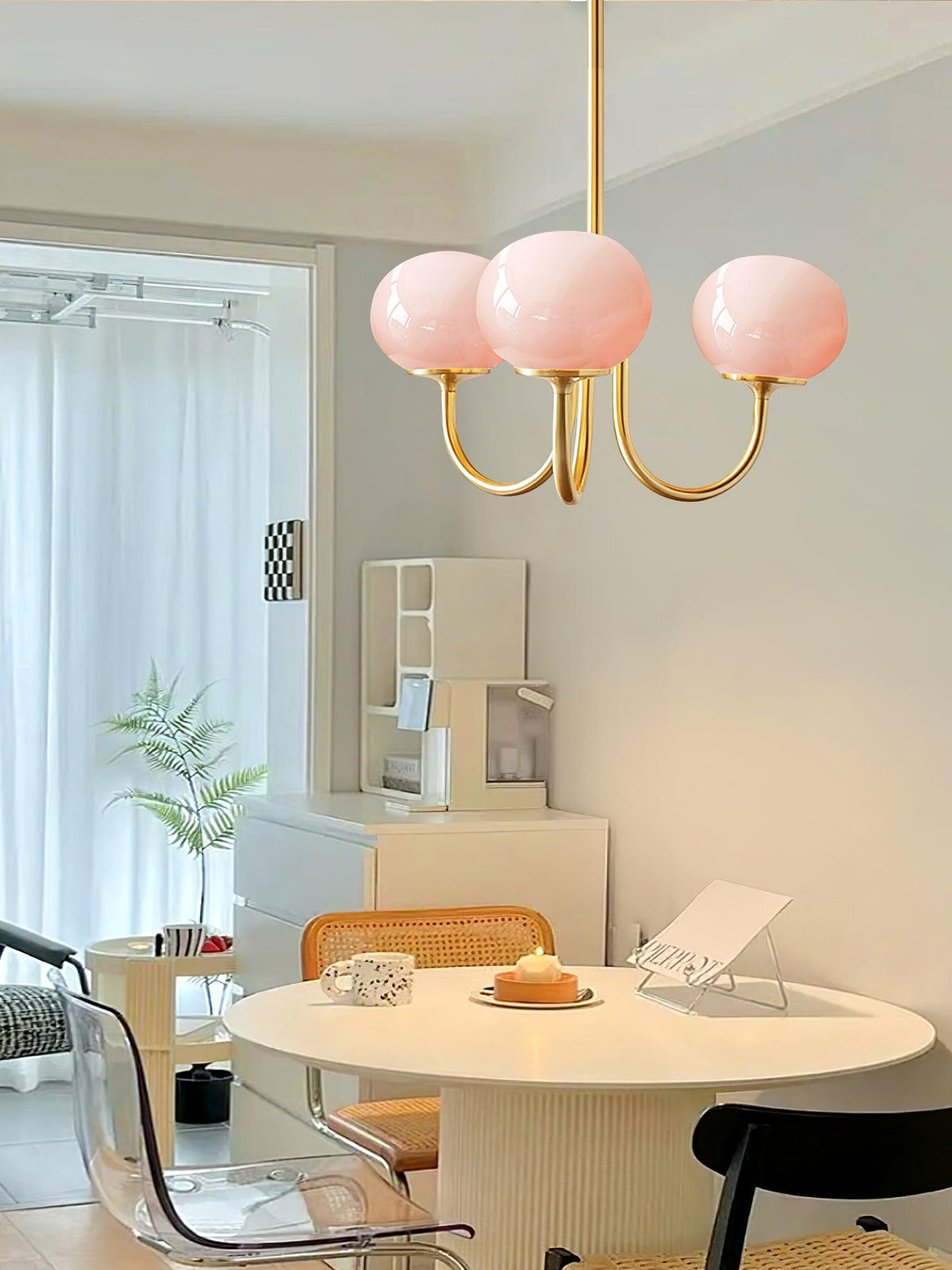 Modern Glass Globe Chandelier