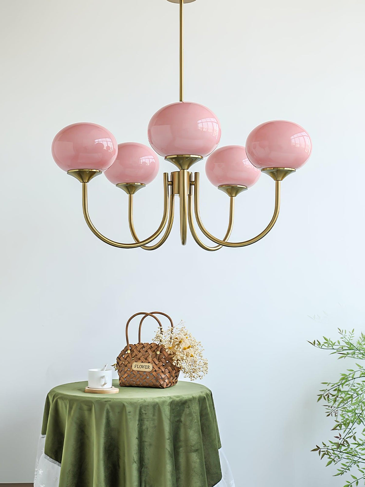 Modern Glass Globe Chandelier