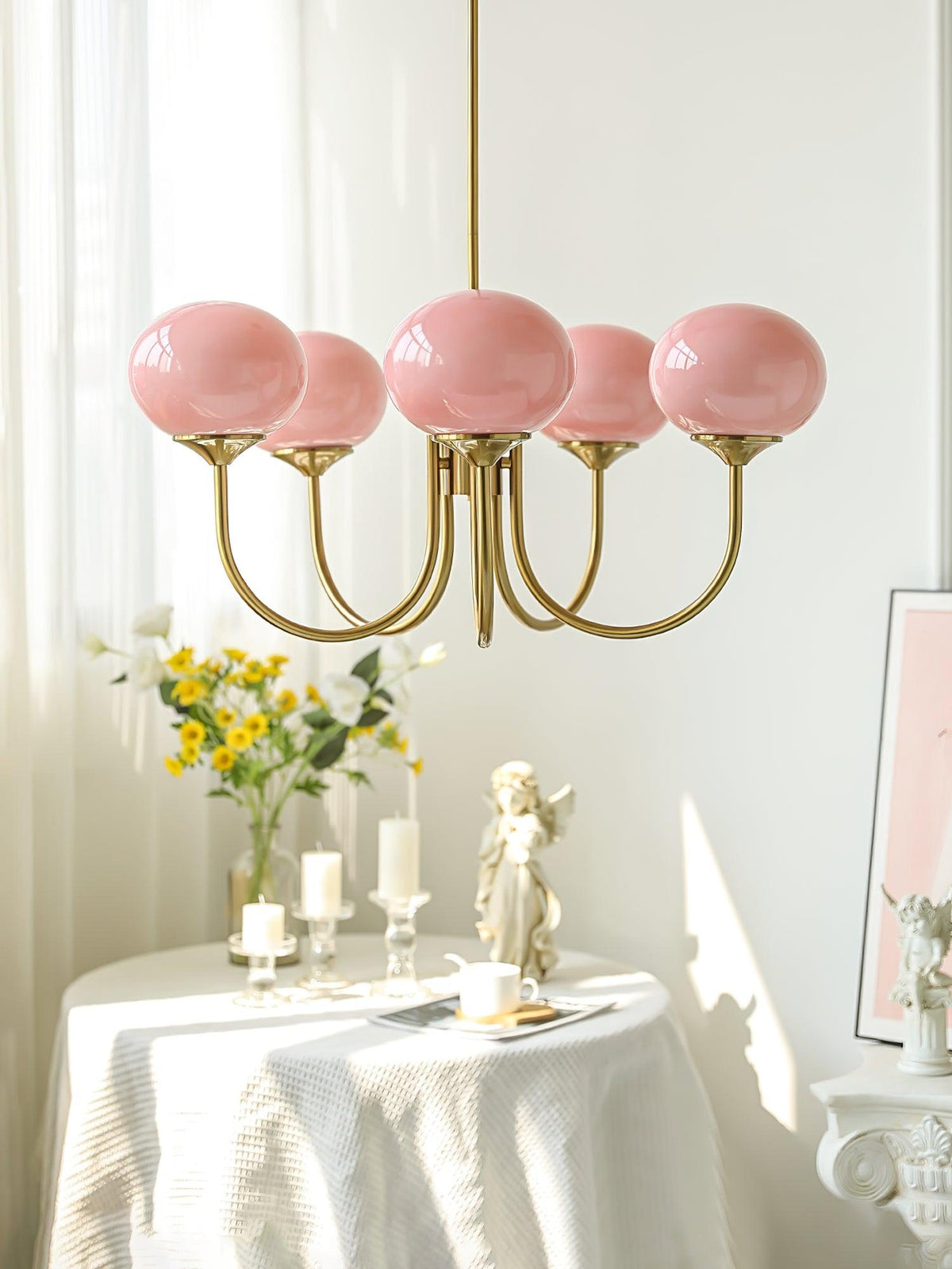 Modern Glass Globe Chandelier