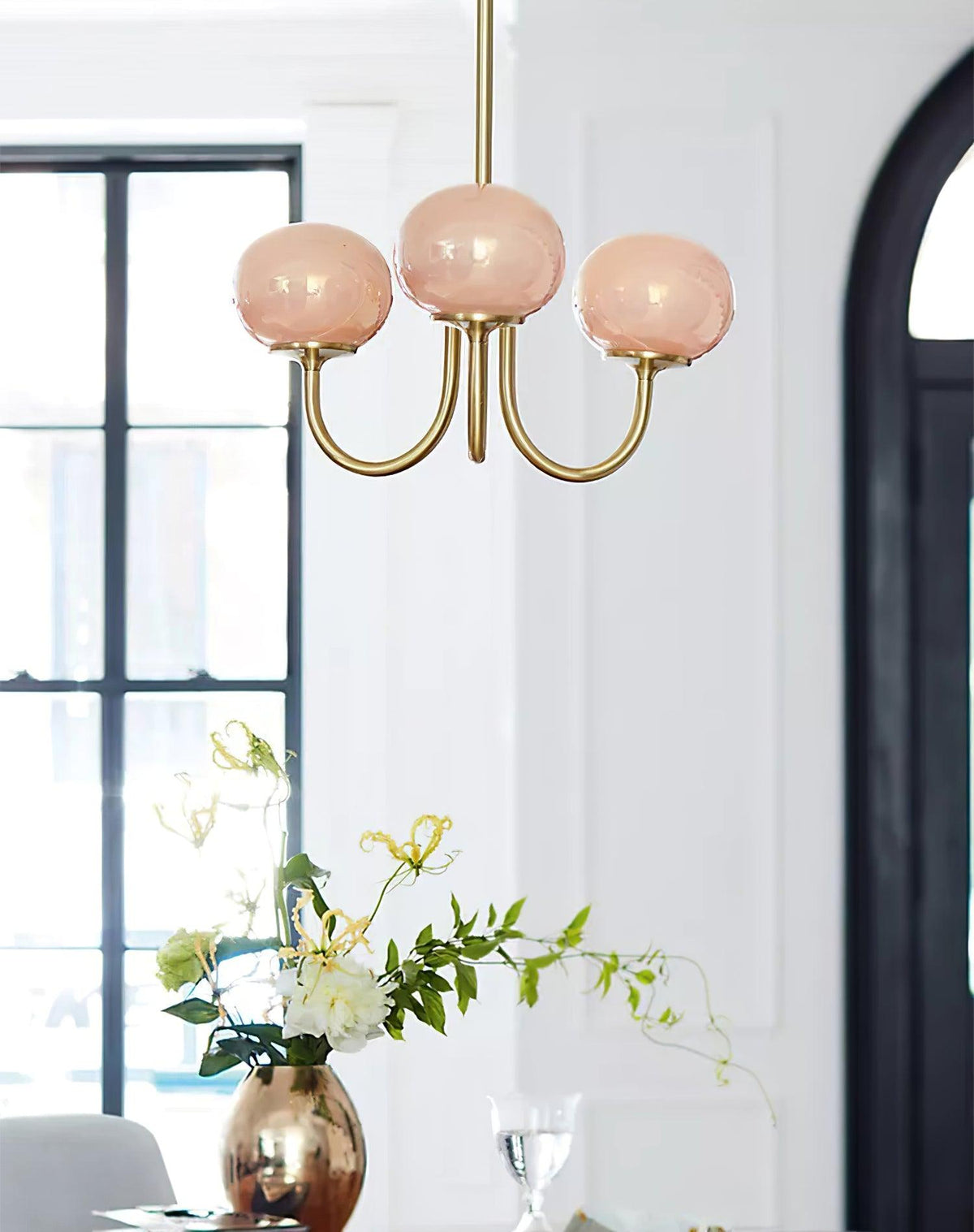 Modern Glass Globe Chandelier
