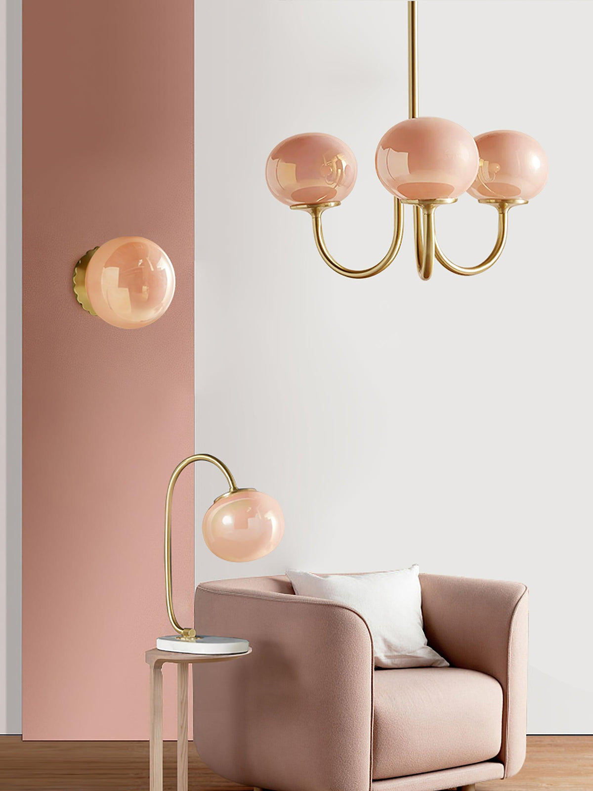 Modern Glass Globe Chandelier