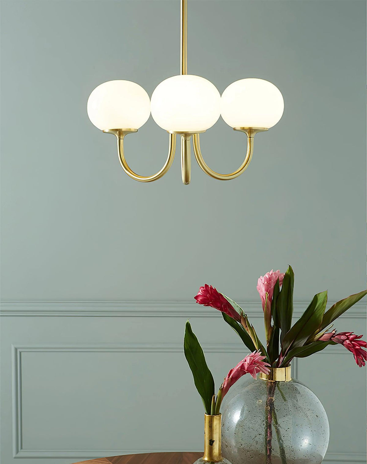 Modern Glass Globe Chandelier