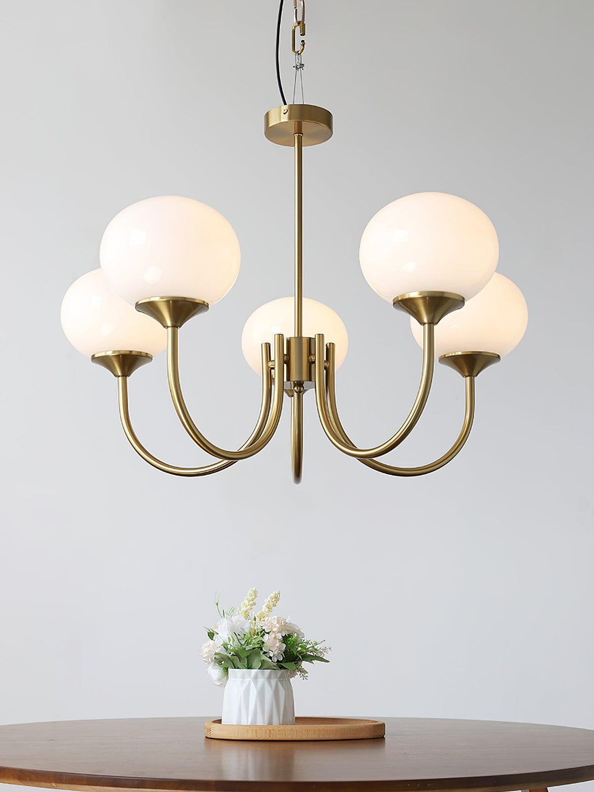 Modern Glass Globe Chandelier