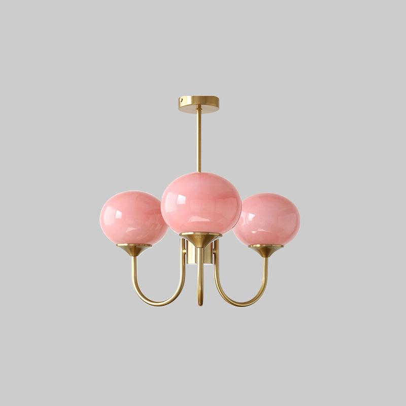 Modern Glass Globe Chandelier