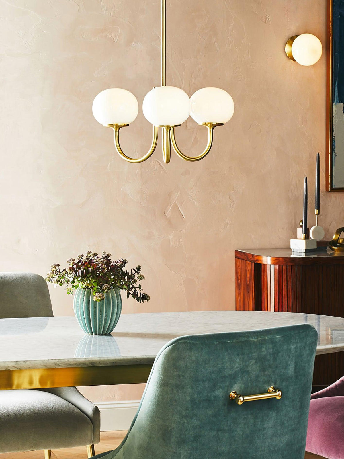 Modern Glass Globe Chandelier