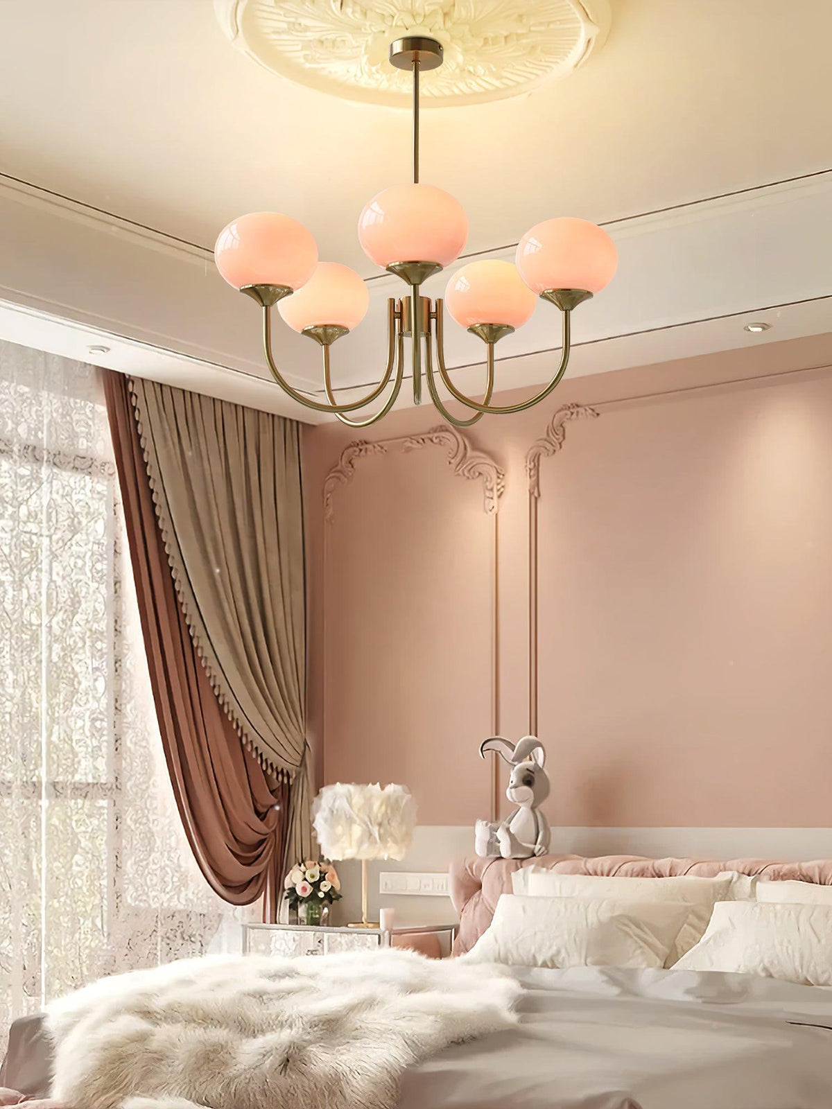 Modern Glass Globe Chandelier