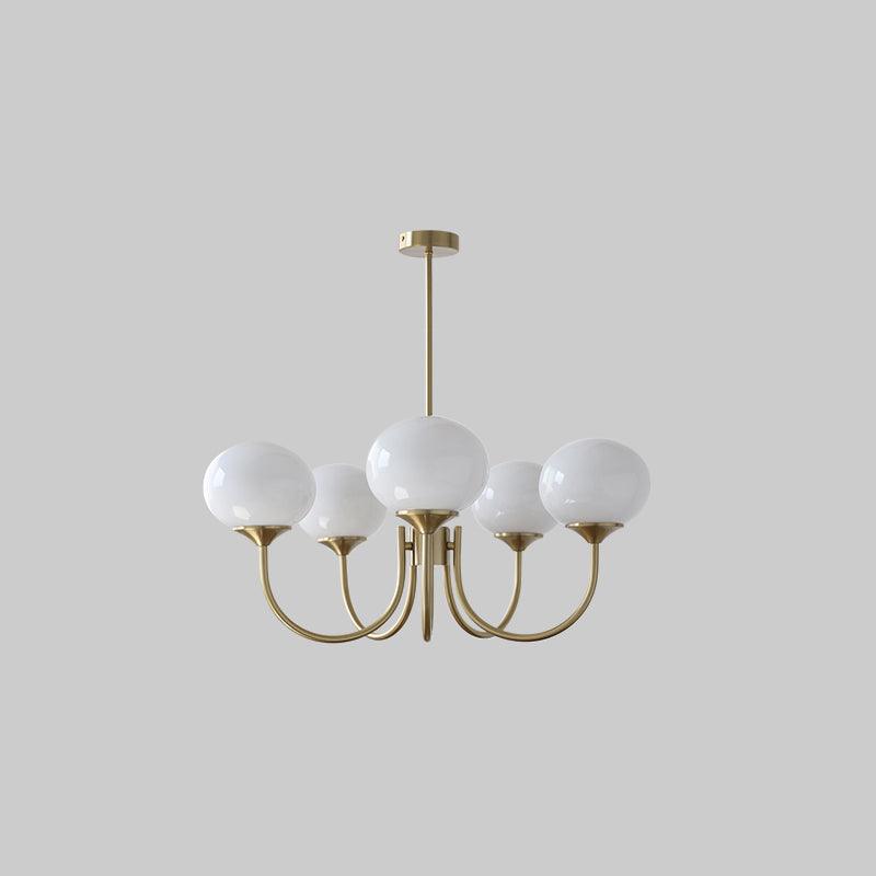 Modern Glass Globe Chandelier
