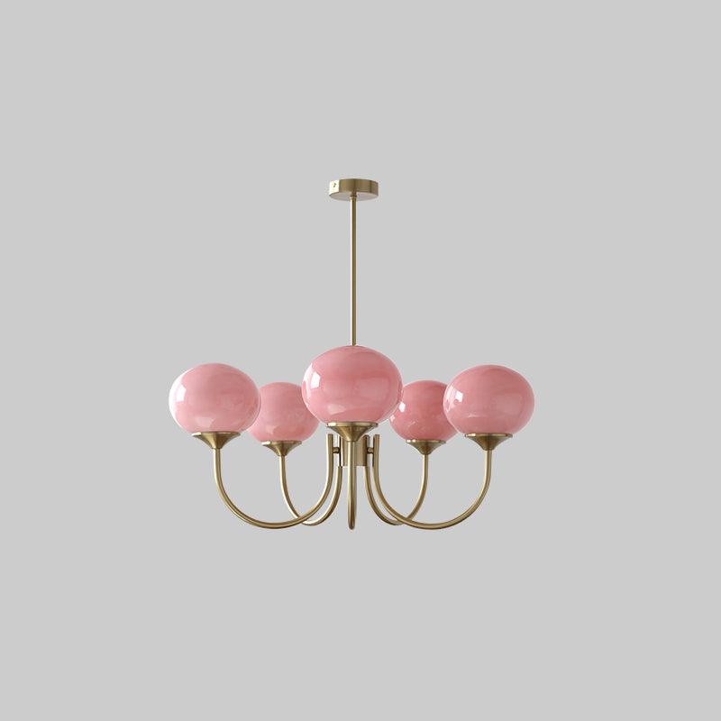 Modern Glass Globe Chandelier