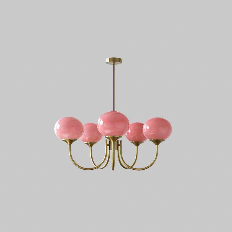 Modern Glass Globe Chandelier