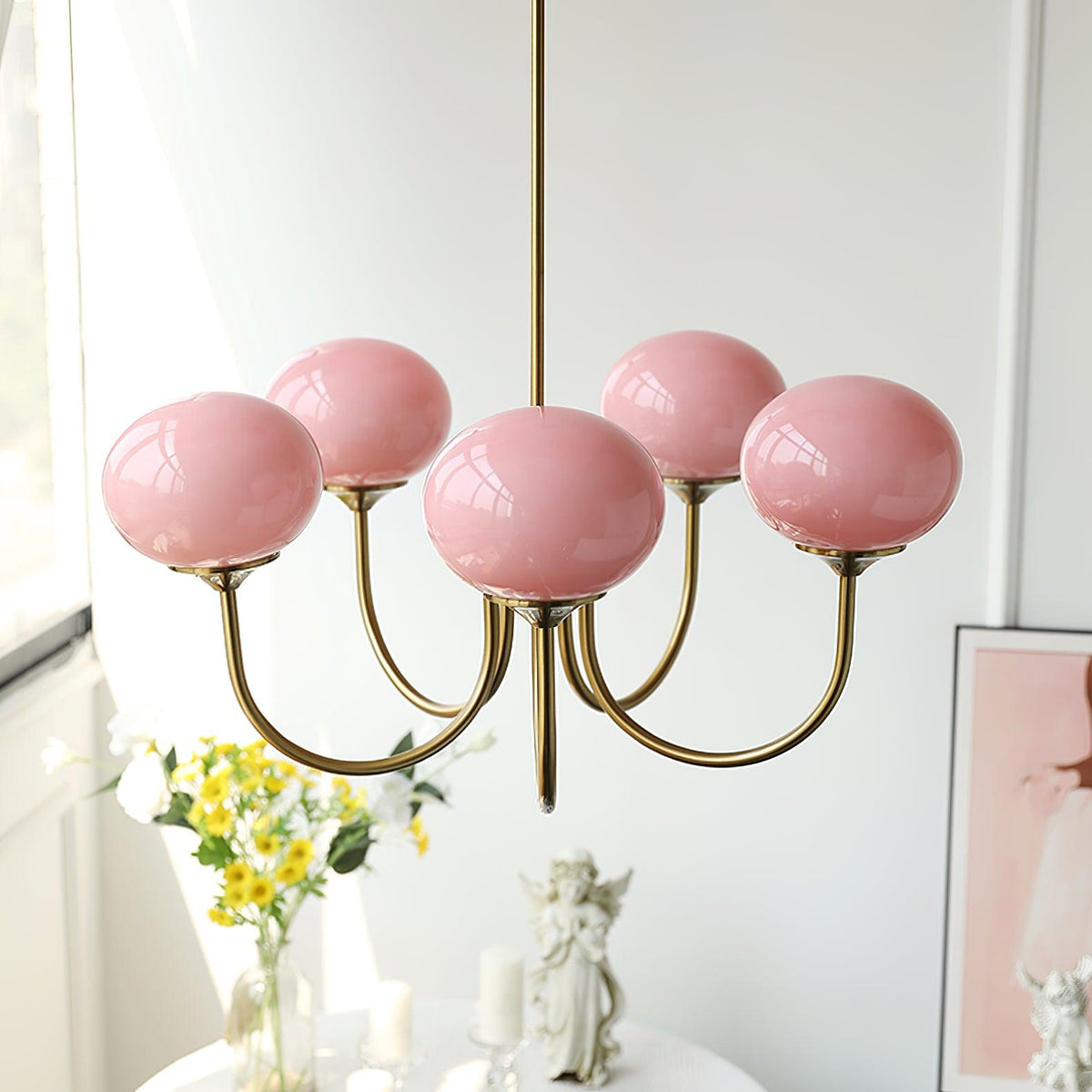 Modern Glass Globe Chandelier