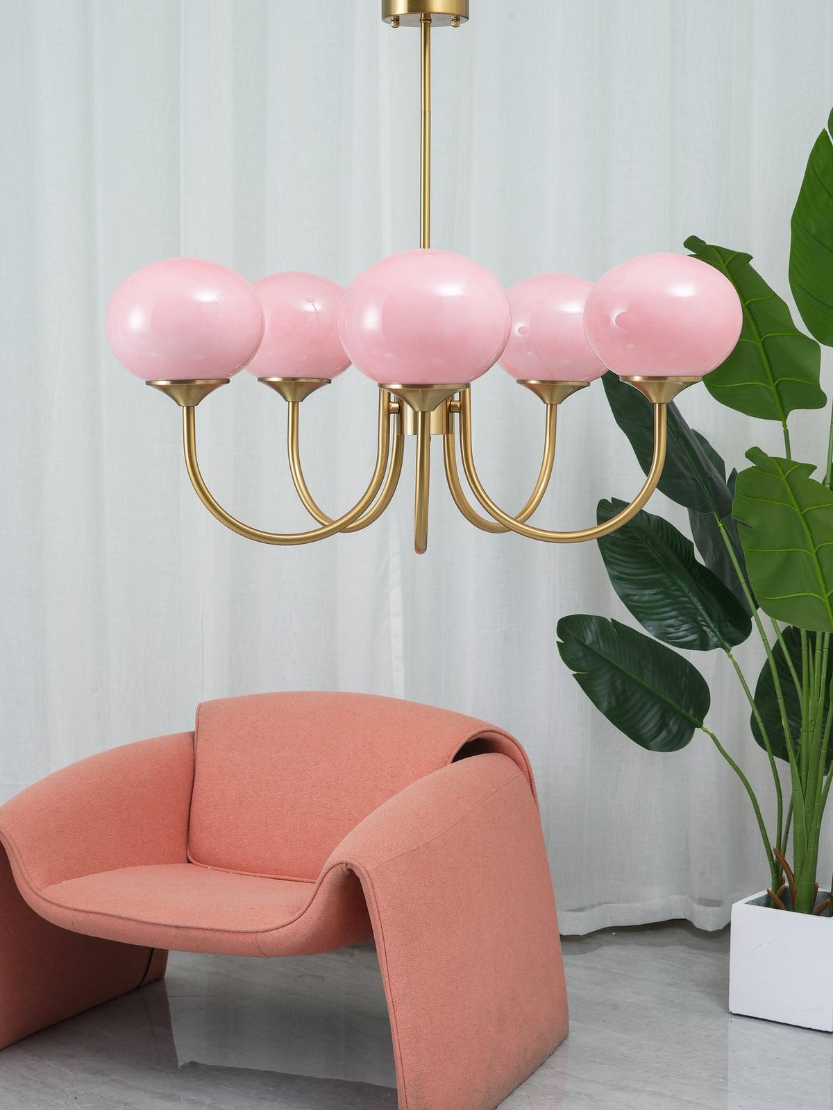 Modern Glass Globe Chandelier