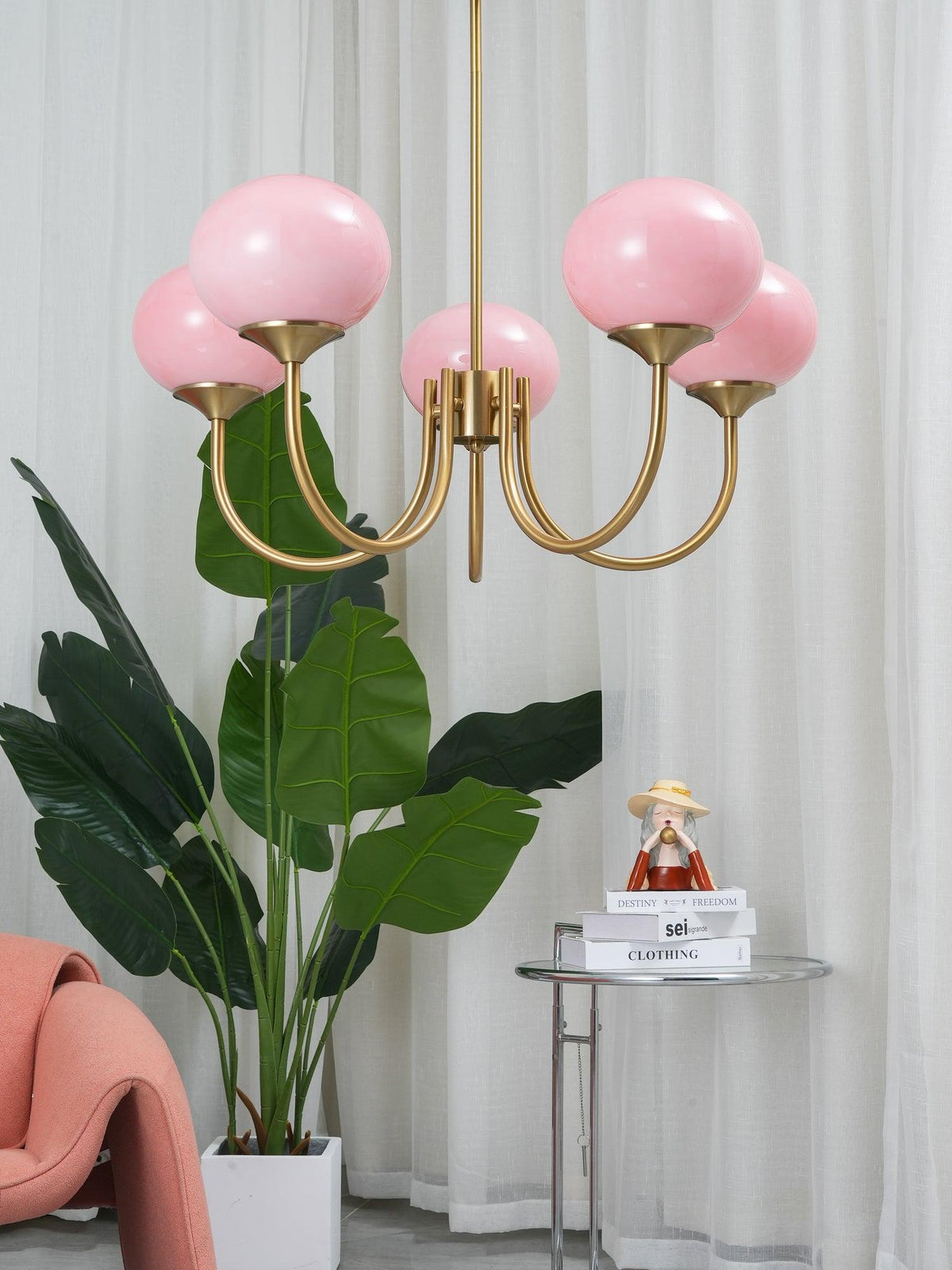 Modern Glass Globe Chandelier