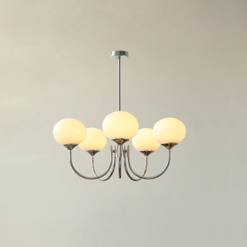 Modern Glass Globe Chandelier