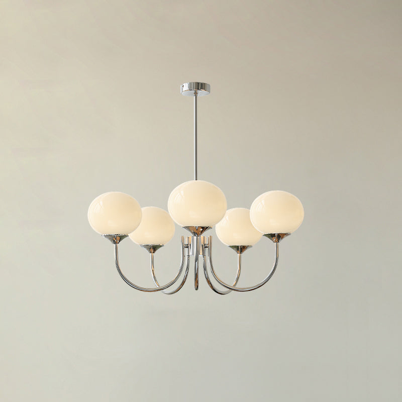 Modern Glass Globe Chandelier