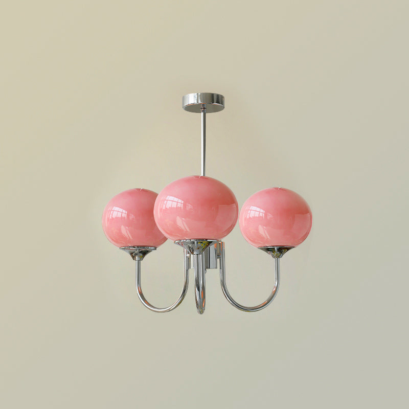 Modern Glass Globe Chandelier