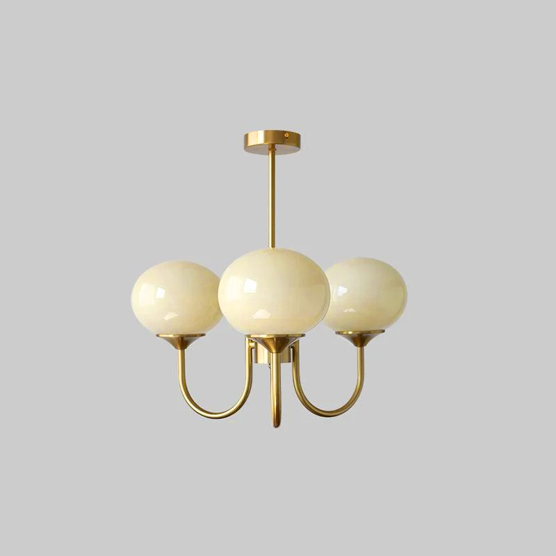Modern Glass Globe Chandelier