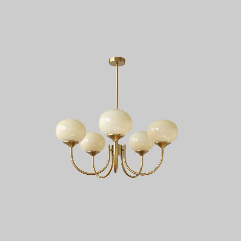 Modern Glass Globe Chandelier
