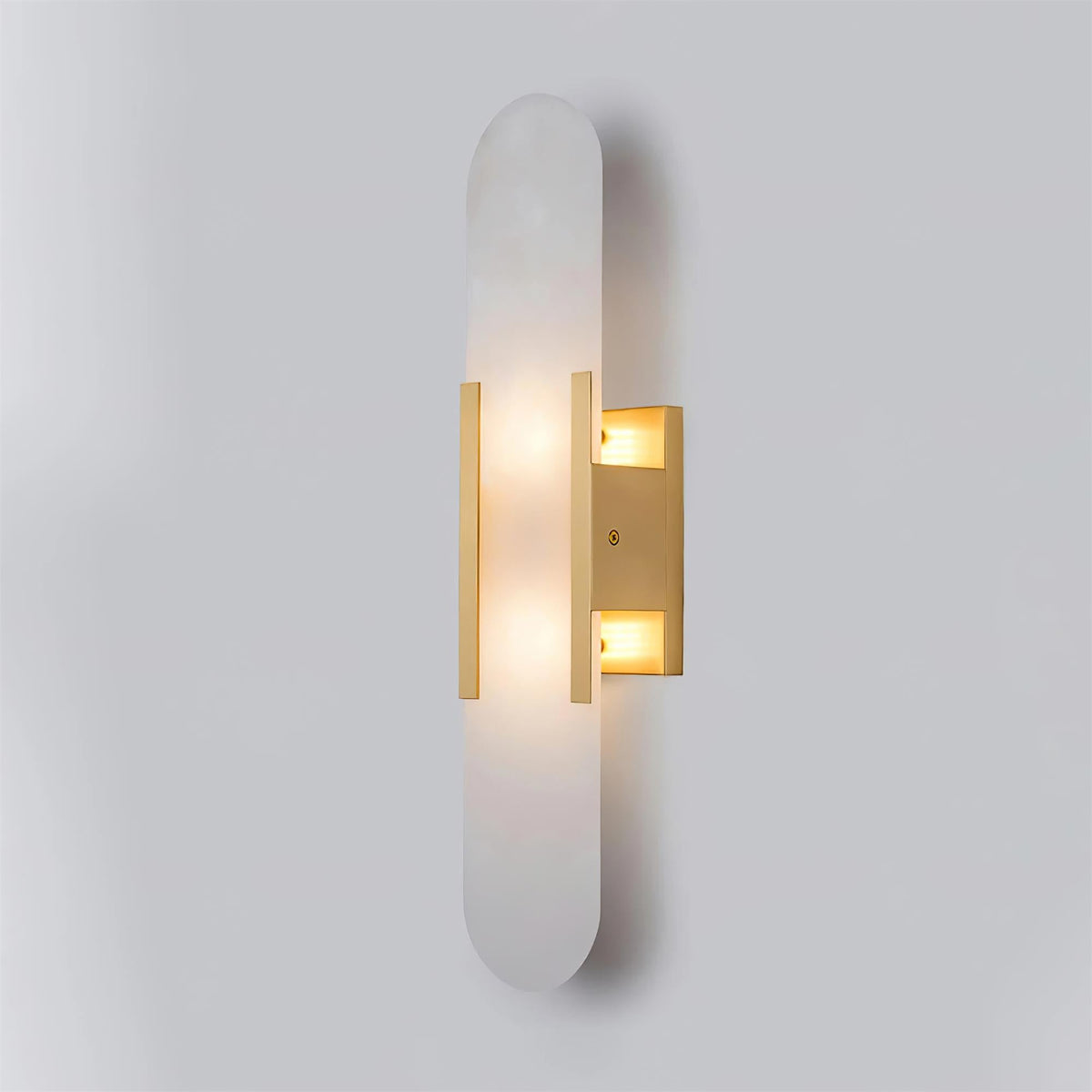 Oblong Alabaster Wall Sconce