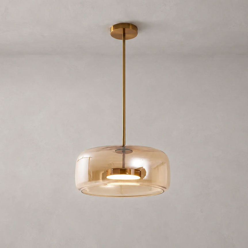 Positano Glass Dome Pendant Light