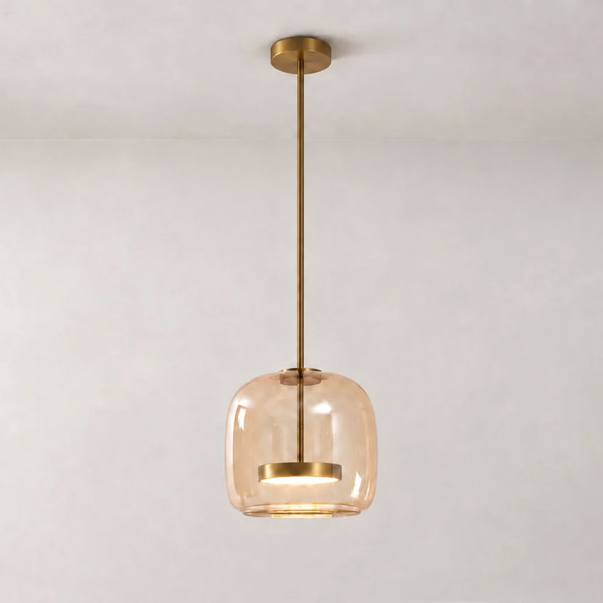 Positano Glass Dome Pendant Light