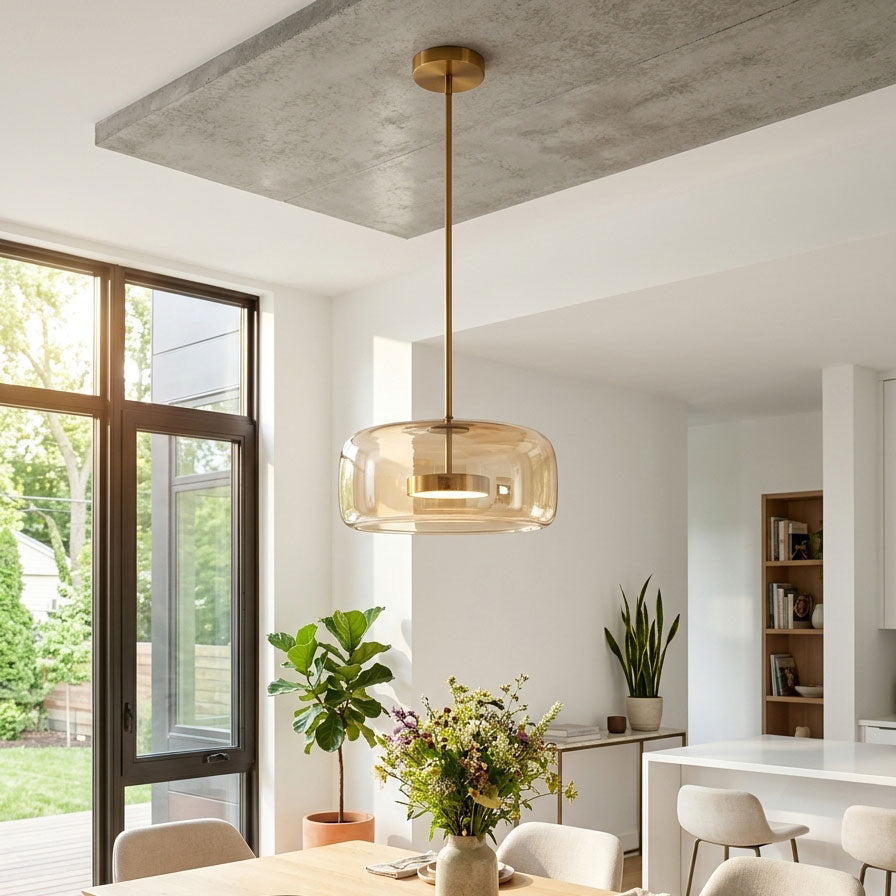 Positano Glass Dome Pendant Light